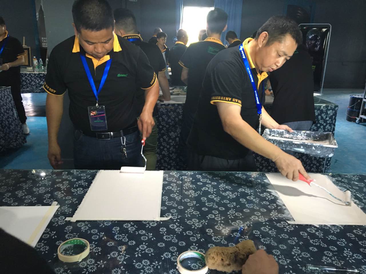 GIOVANNI喬瓦尼藝術涂料學員實操現場