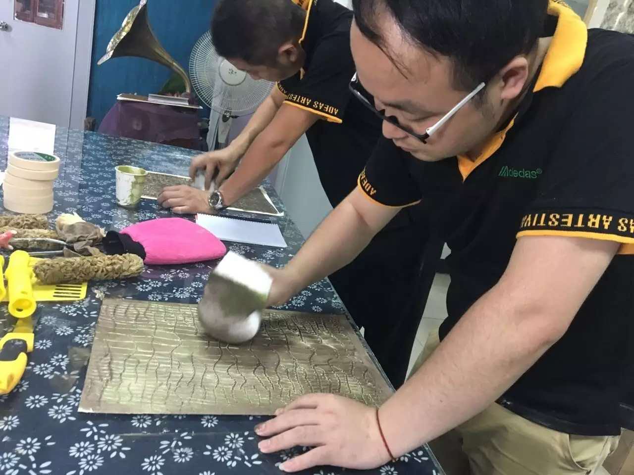 GIOVANNI喬瓦尼藝術(shù)涂料學員實操環(huán)節(jié)